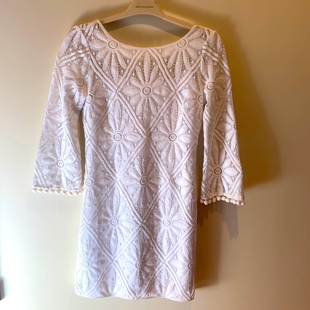 White Lace Lily Pulitzer Dress, NWOT